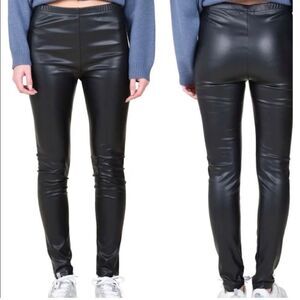 Anthropologie Lili Sidonio X Molly Bracken Faux Leather Leggings